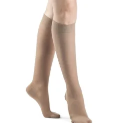 Dynaven Opaque Women's Knee High 20-30 mmHg w/ Silicone Top