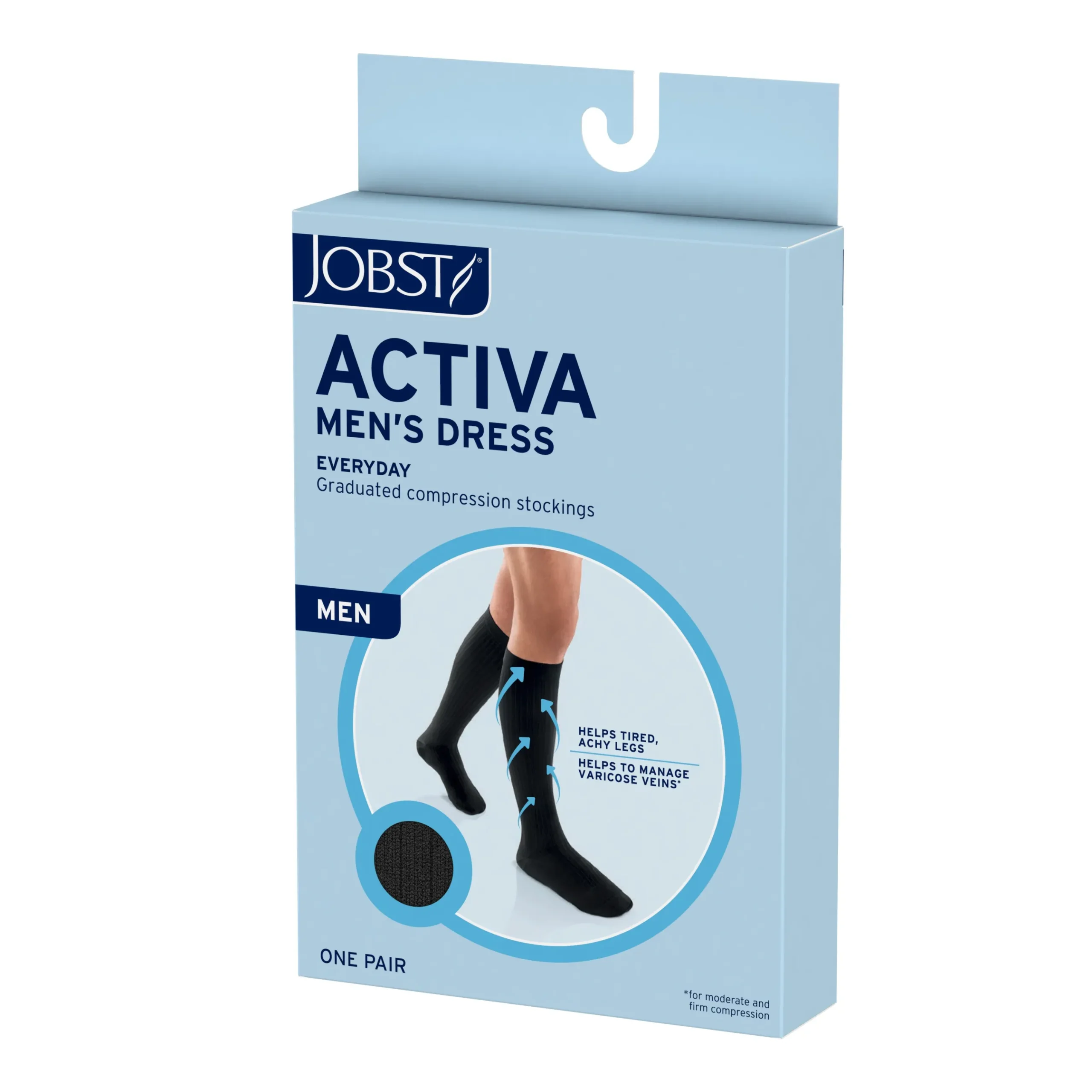 JOBST® ACTIVA Men's Dress Knee High 20-30 mmHg