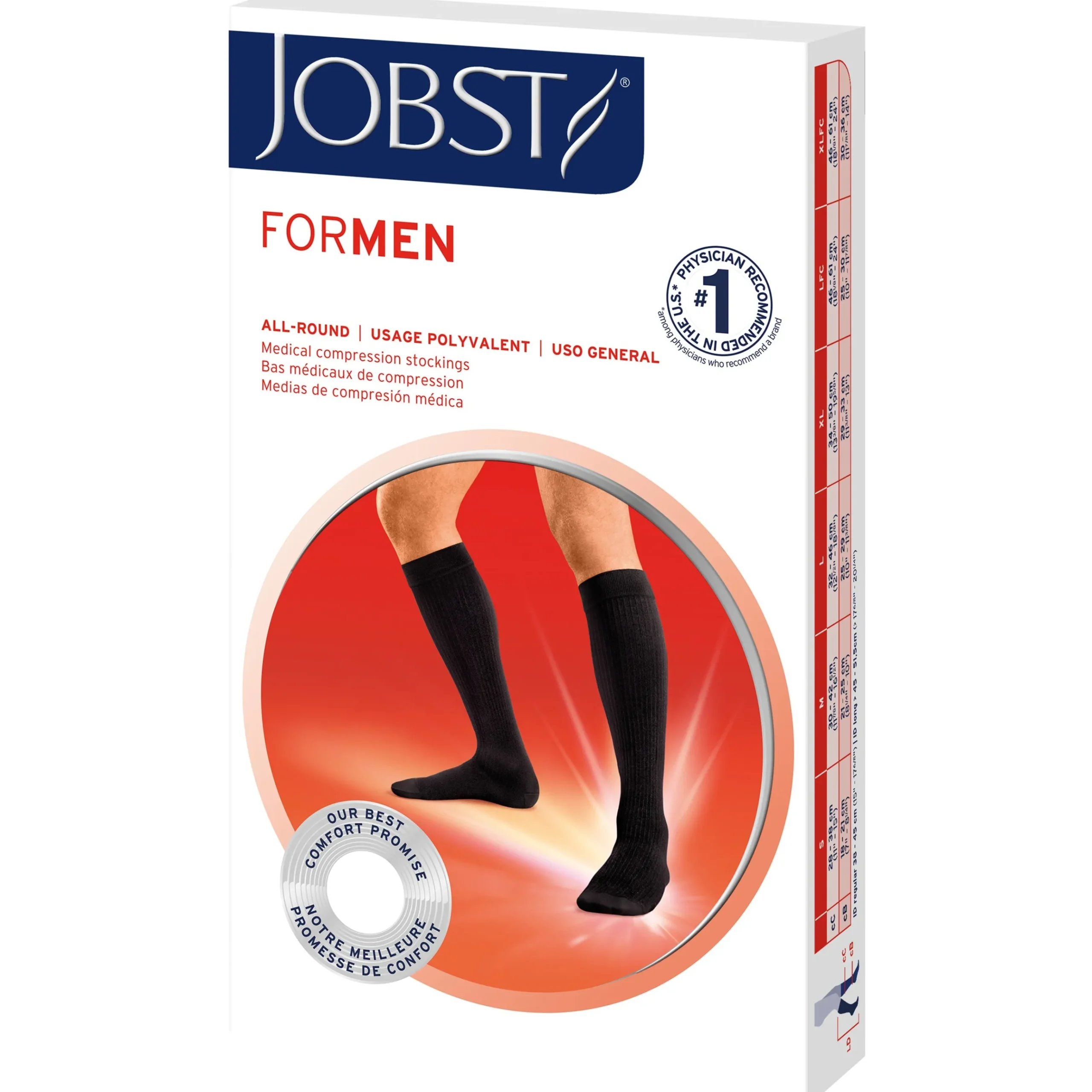 JOBST® forMen Knee High w/ SoftFit Band 20-30 mmHg