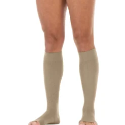 JOBST® forMen Knee High w/ SoftFit Band 20-30 mmHg, Open Toe