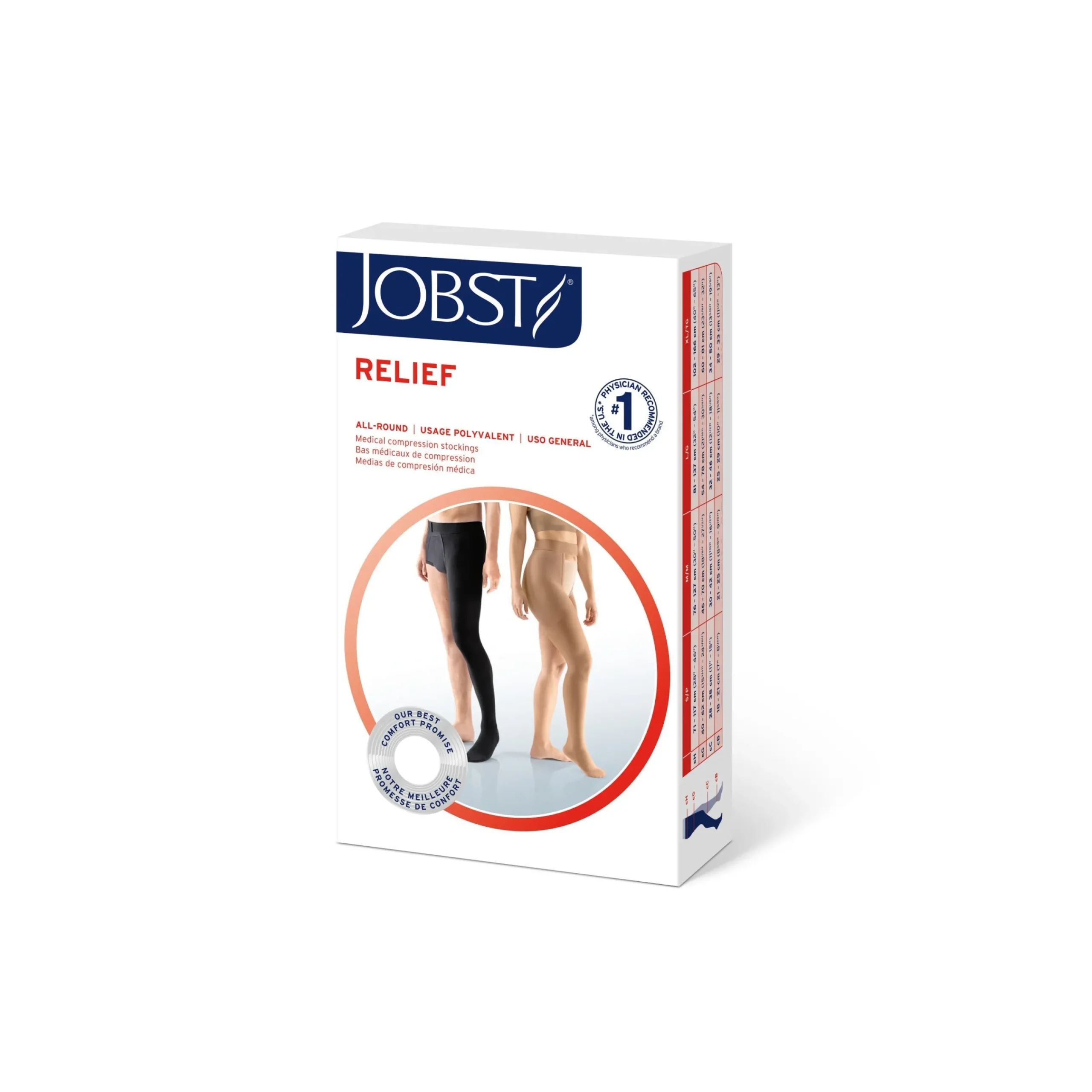 JOBST® Relief Double Leg Chap 20-30 mmHg, Open Toe