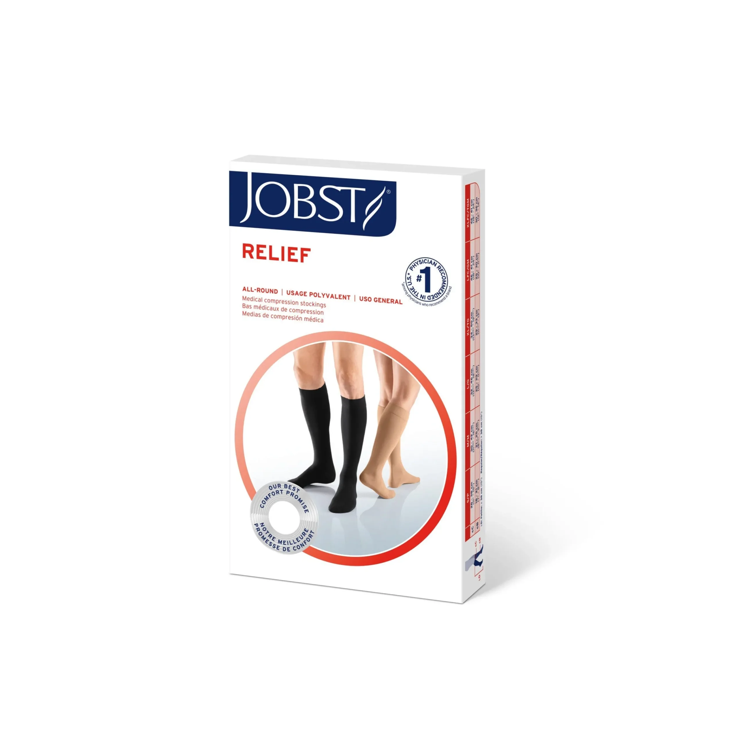 JOBST® Relief Knee High 15-20 mmHg, Open Toe