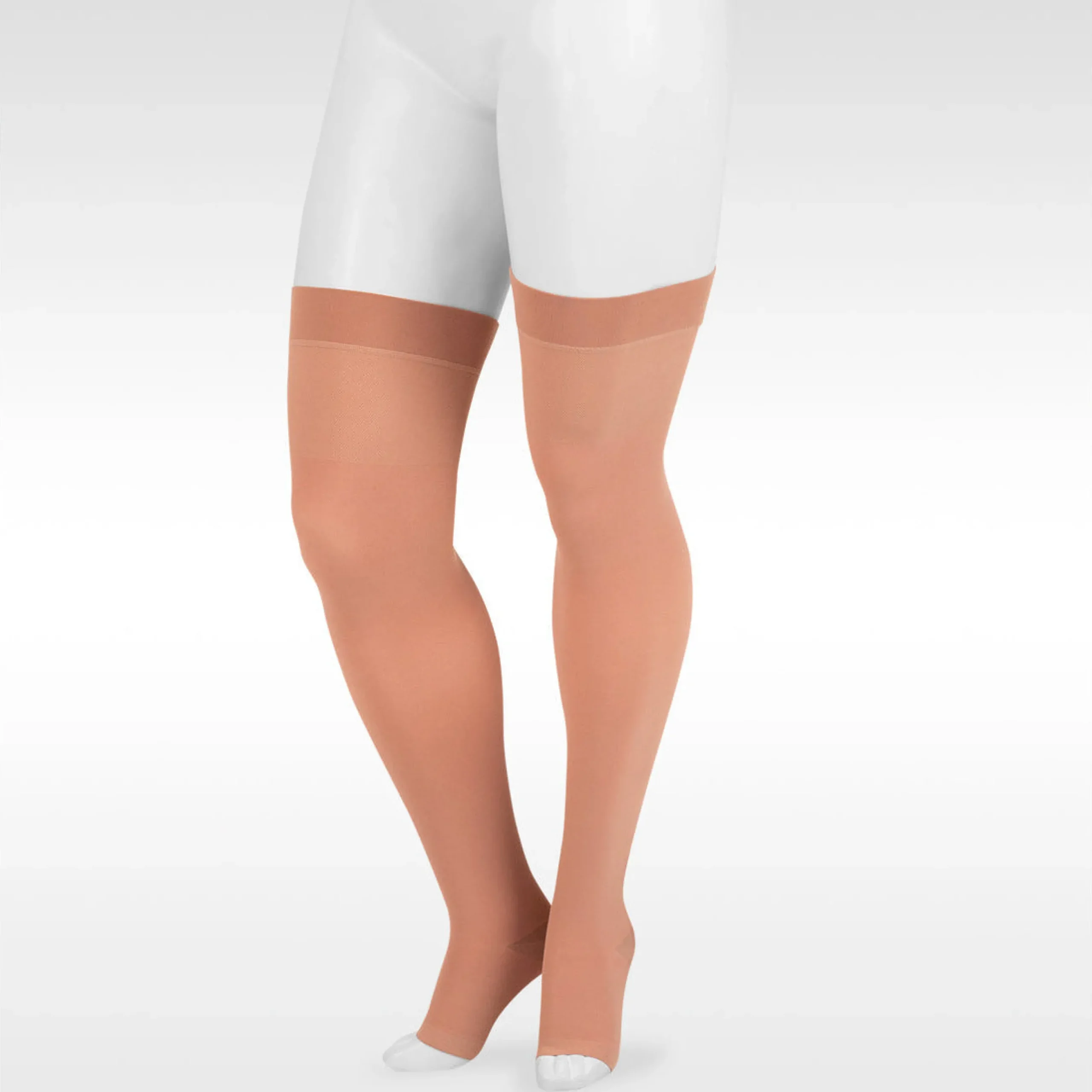 Juzo Dynamic Thigh High 20-30 mmHg w/ Silicone Band, Open Toe