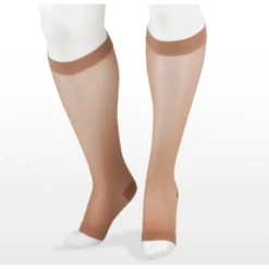 Juzo Naturally Sheer Knee High 20-30 mmHg, Open Toe