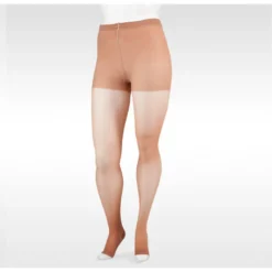 Juzo Naturally Sheer Pantyhose 30-40mmhg, Open Toe