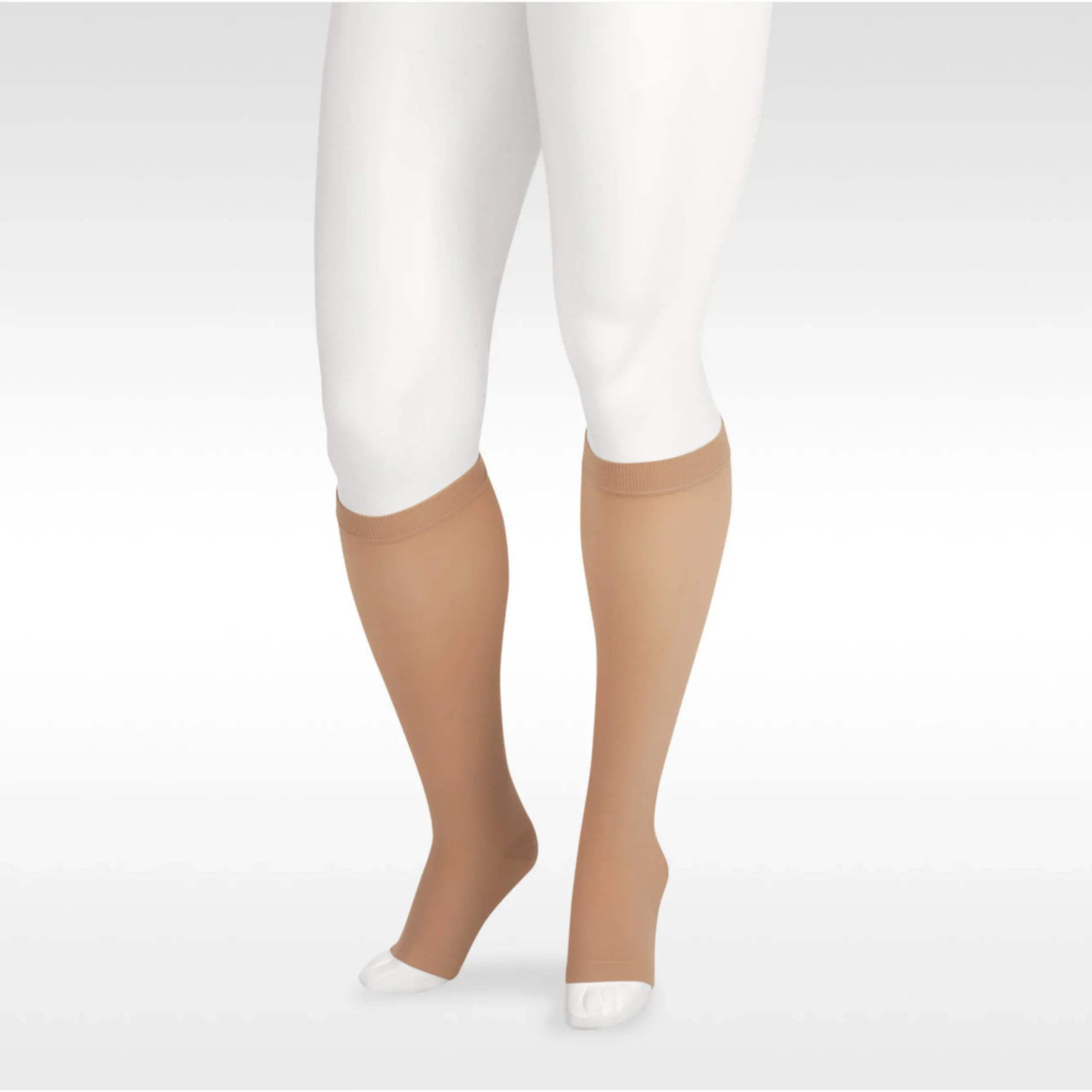 Juzo Soft Knee High 20-30 mmHg w/ Silicone Band, Open Toe