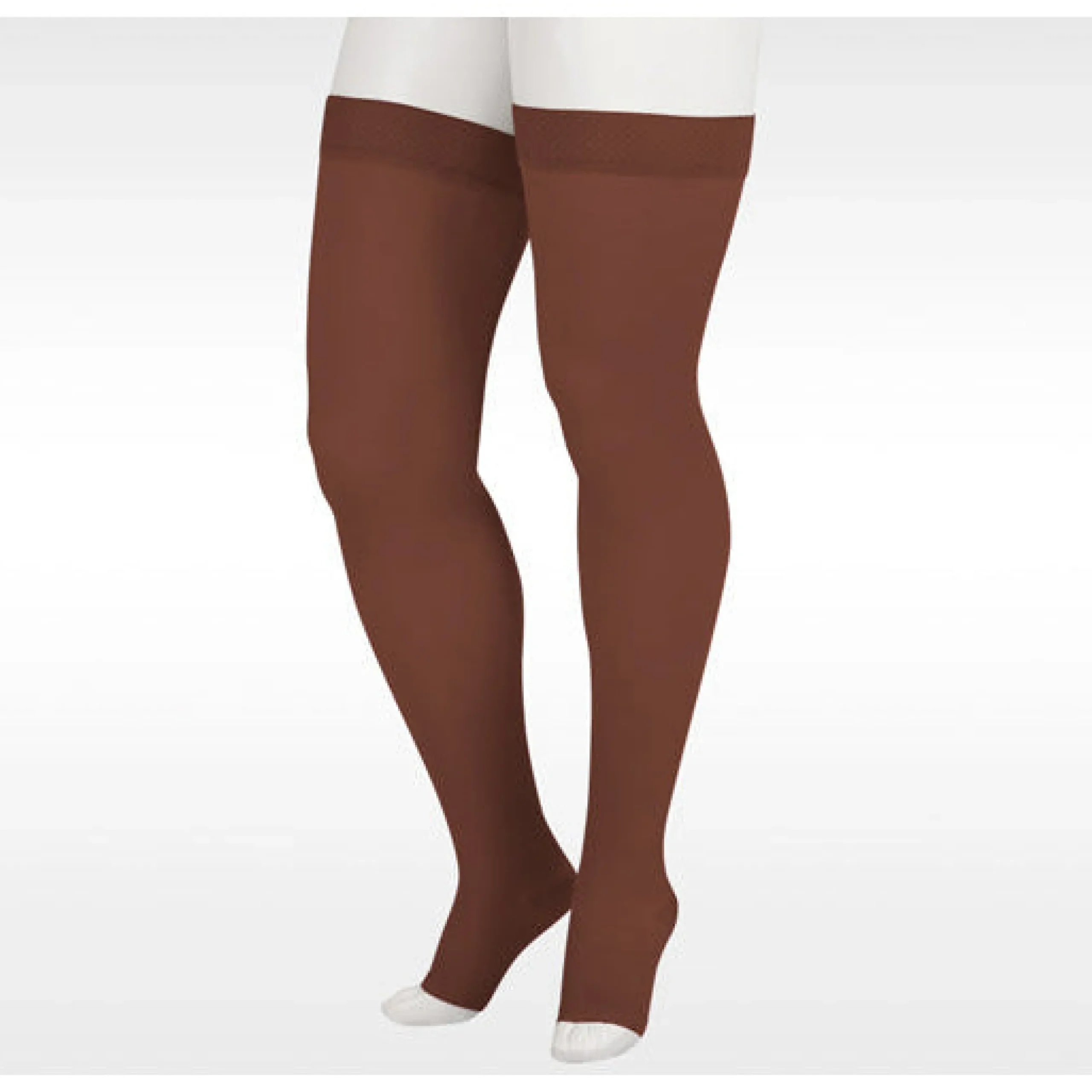 Juzo Soft Thigh High 30-40 mmHg w/ Silicone Band, Open Toe