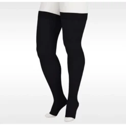 Juzo Soft Thigh High 30-40 mmHg w/ Silicone Band, Open Toe