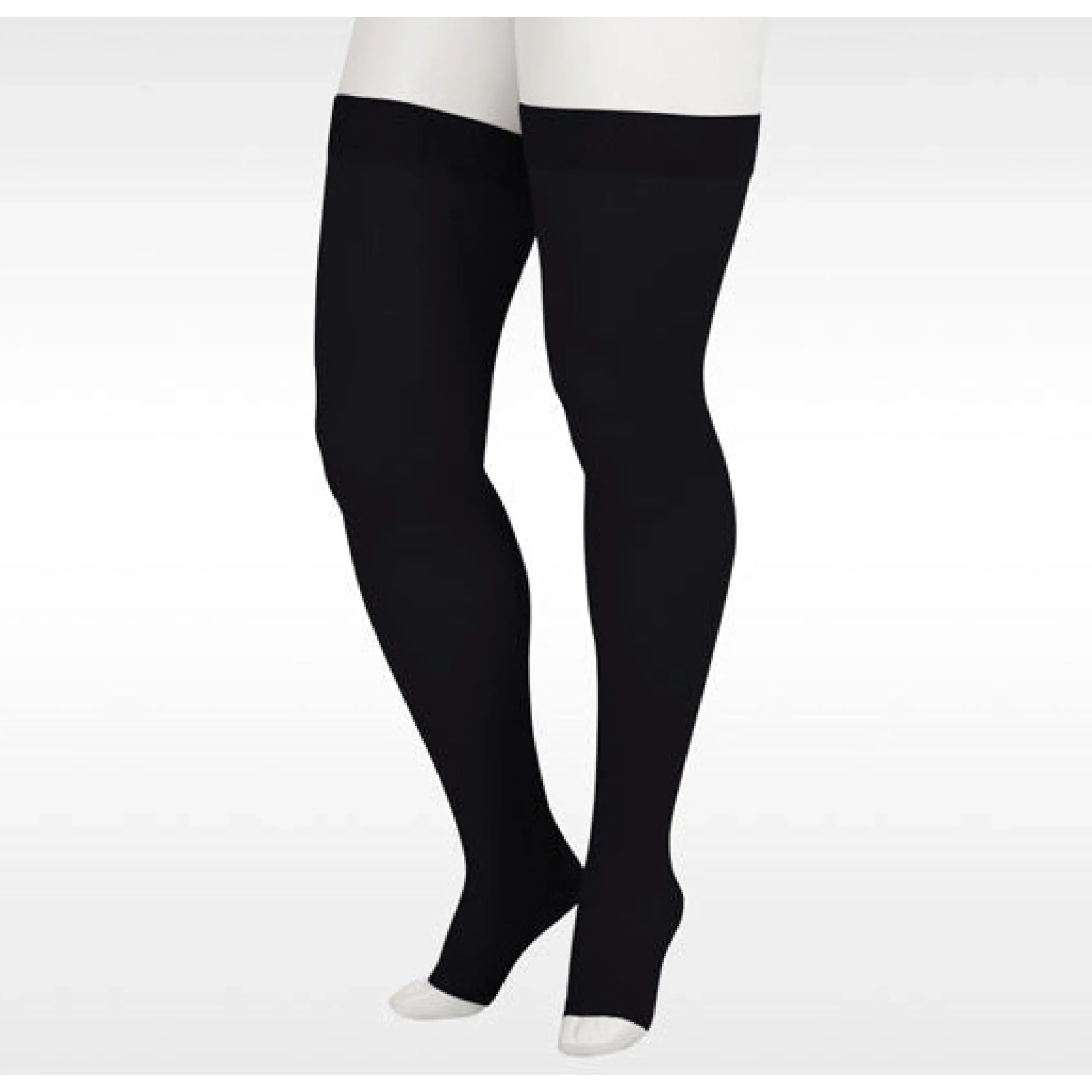 Juzo Soft Thigh High 30-40 mmHg w/ Silicone Band, Open Toe