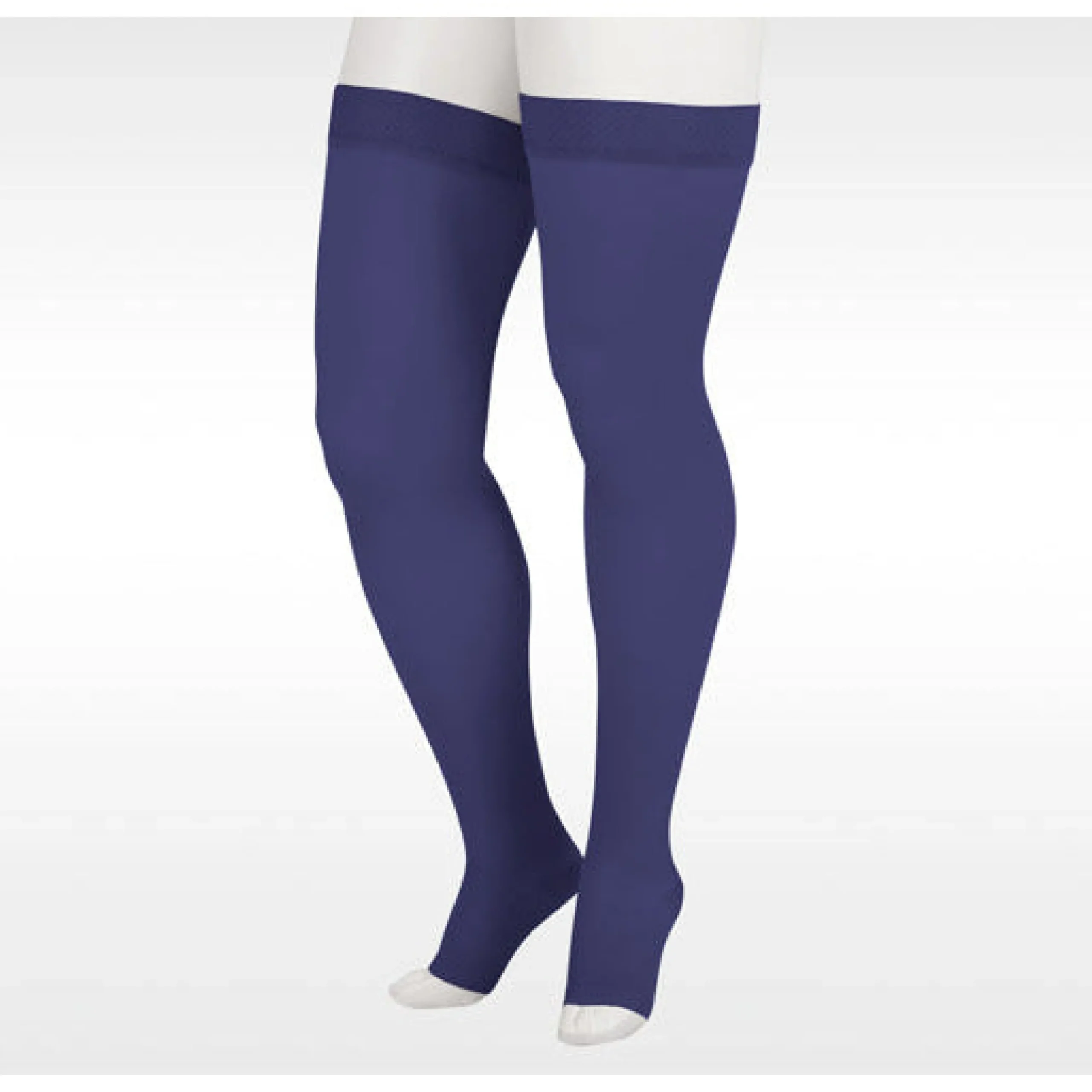 Juzo Soft Thigh High 30-40 mmHg w/ Silicone Band, Open Toe
