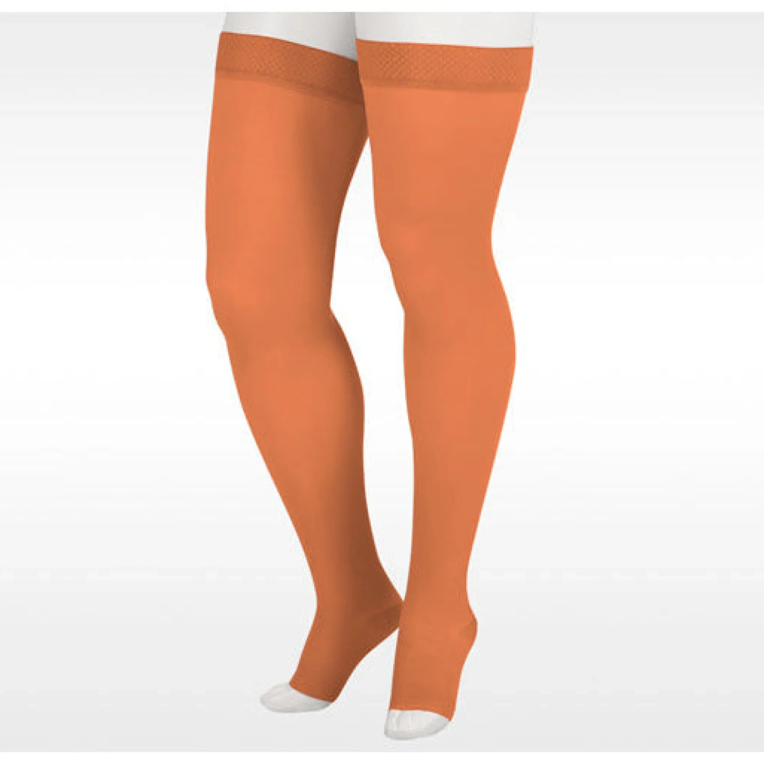 Juzo Soft Thigh High 30-40 mmHg w/ Silicone Band, Open Toe