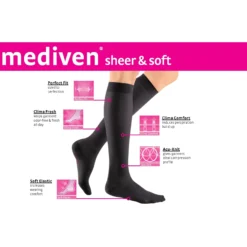 Mediven Sheer & Soft Women's Knee High 30-40 mmHg