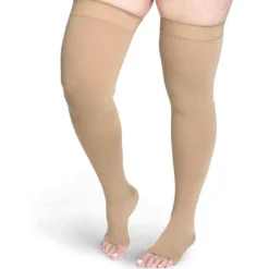 Sigvaris Secure Thigh High 20-30 mmHg, Open Toe