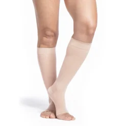 Sigvaris Sheer Women's Knee High 20-30 mmHg, Open Toe