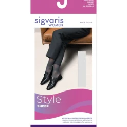 Sigvaris Sheer Women's Knee High 30-40 mmHg, Open Toe