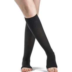 Sigvaris Soft Opaque Women's Knee High 20-30 mmHg, Open Toe
