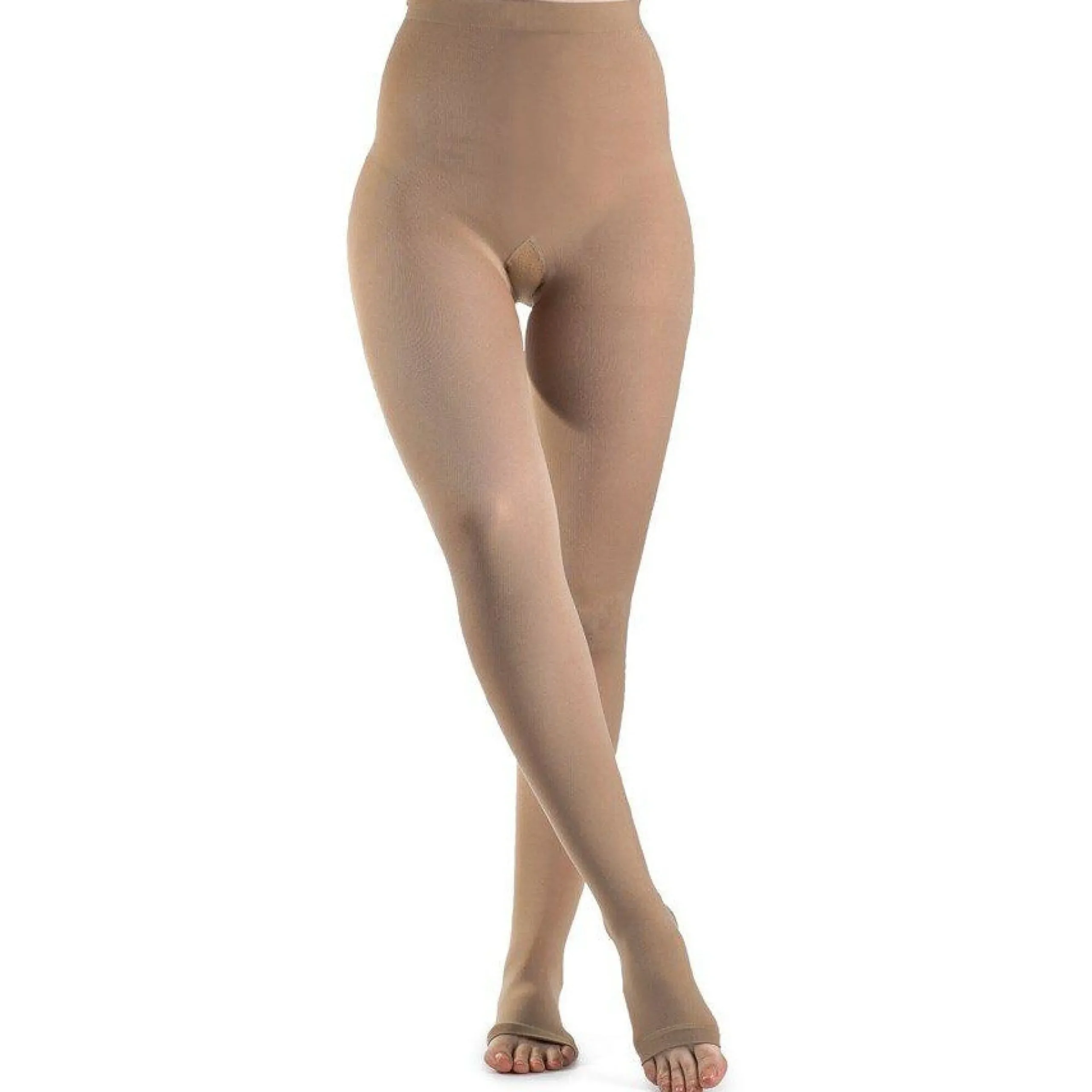 Sigvaris Soft Opaque Women's Pantyhose 20-30 mmHg, Open Toe